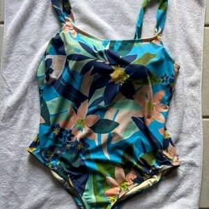 Tropical Floral Adults One Piece Swimsuit